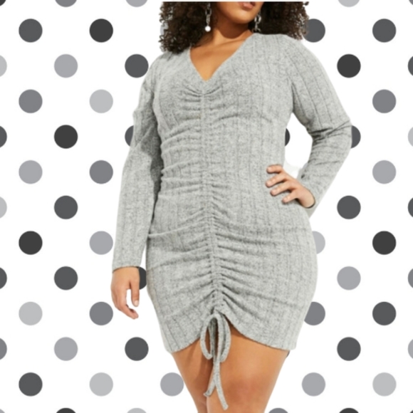 Ashley Stewart Dresses & Skirts - 🖤 CURVY GIRL 🖤 DRAWSTRING BODYCON DRESS 🖤 3X 🖤